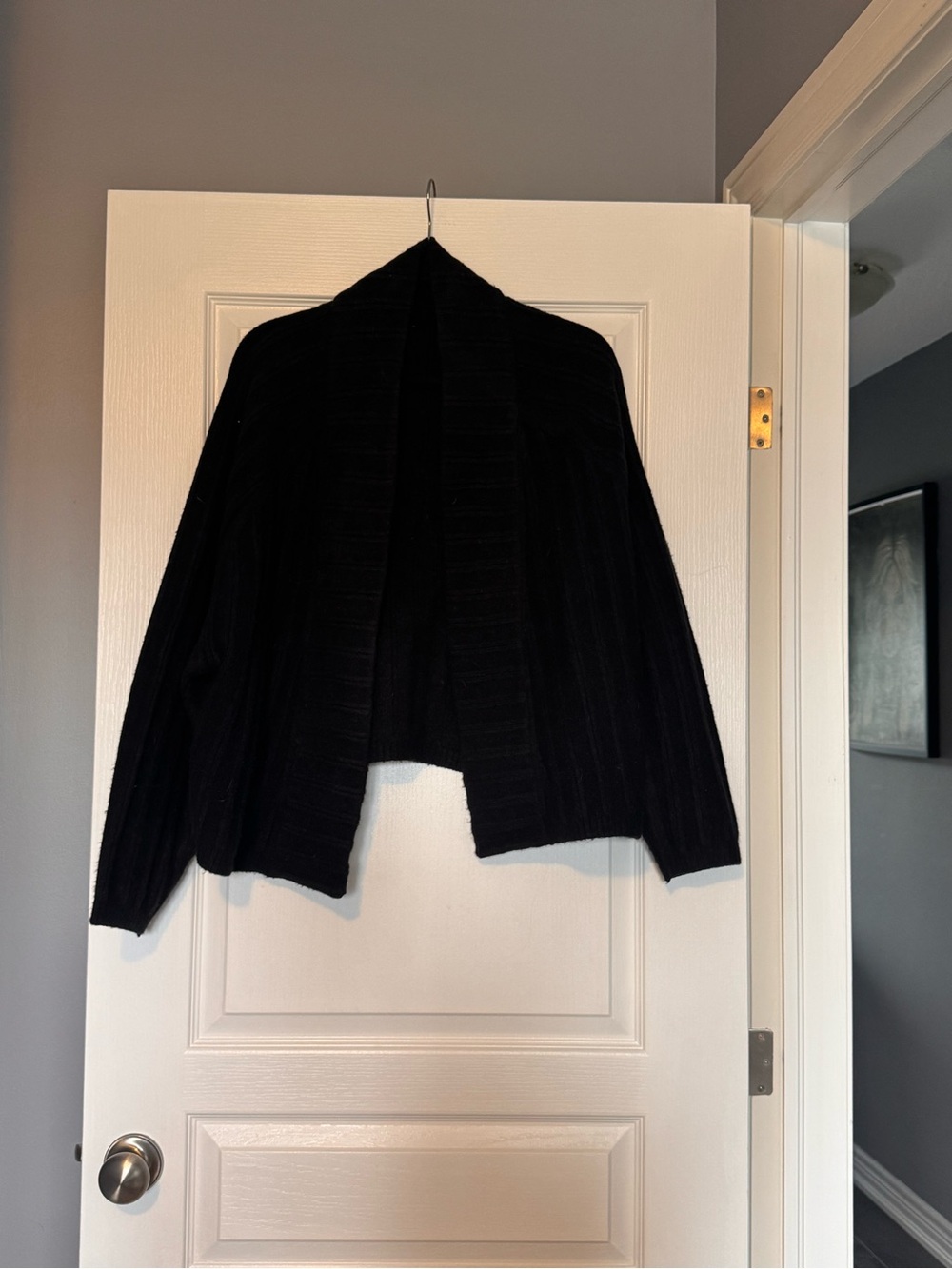 lululemon athletica Black Open-Front Ribbed Cardigan